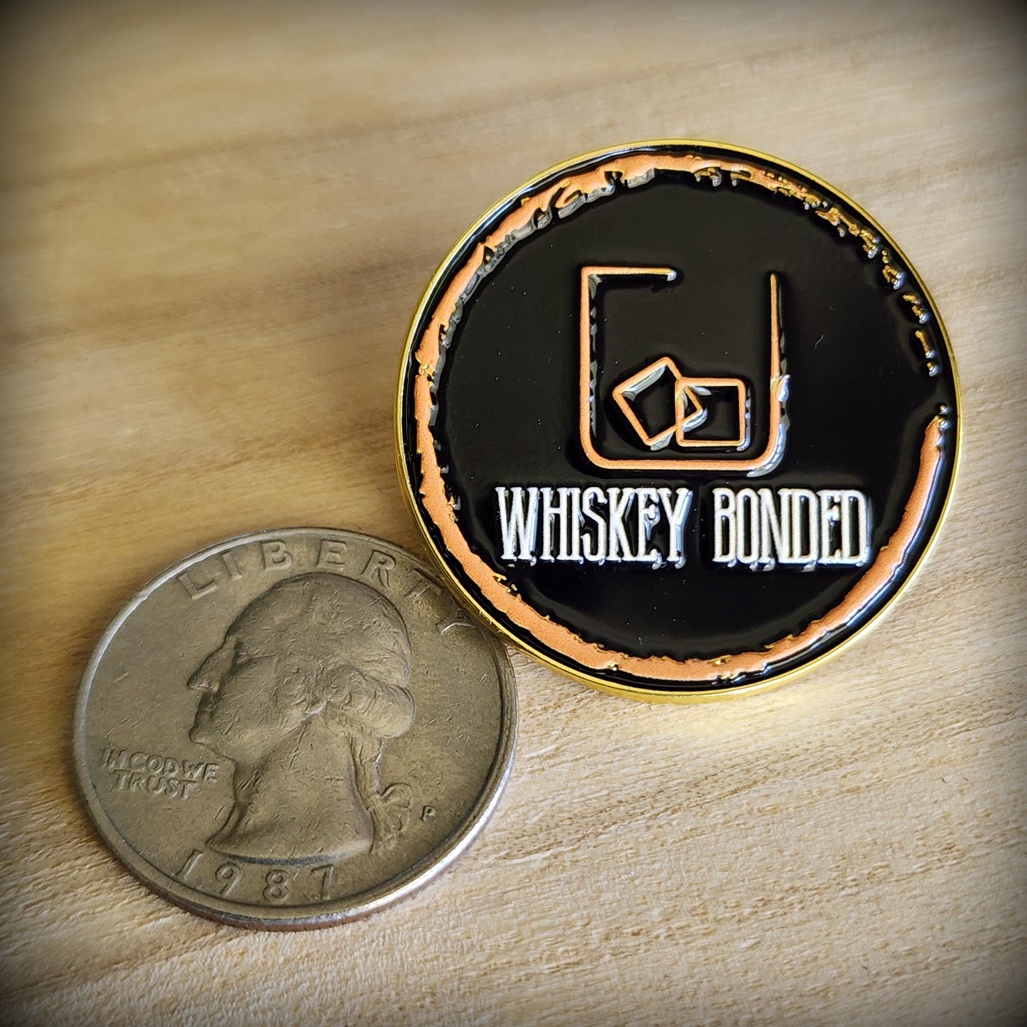 Whiskey Bonded Logo Pin