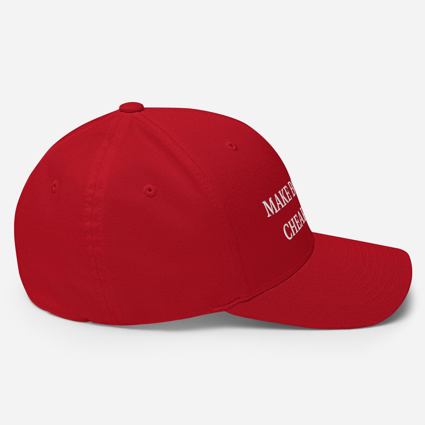 "Make Bourbon Cheap Again" Red Structured Cap