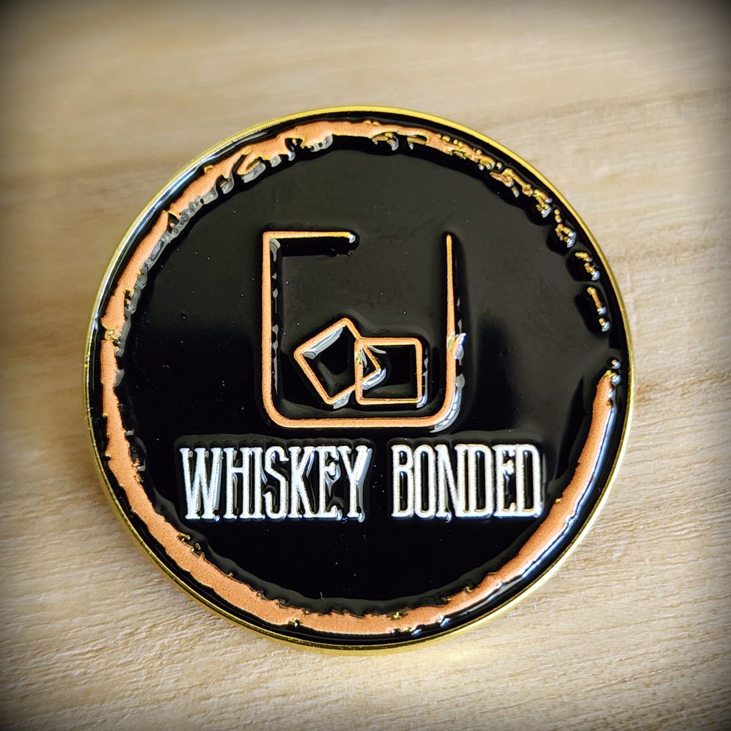 Whiskey Bonded Logo Pin
